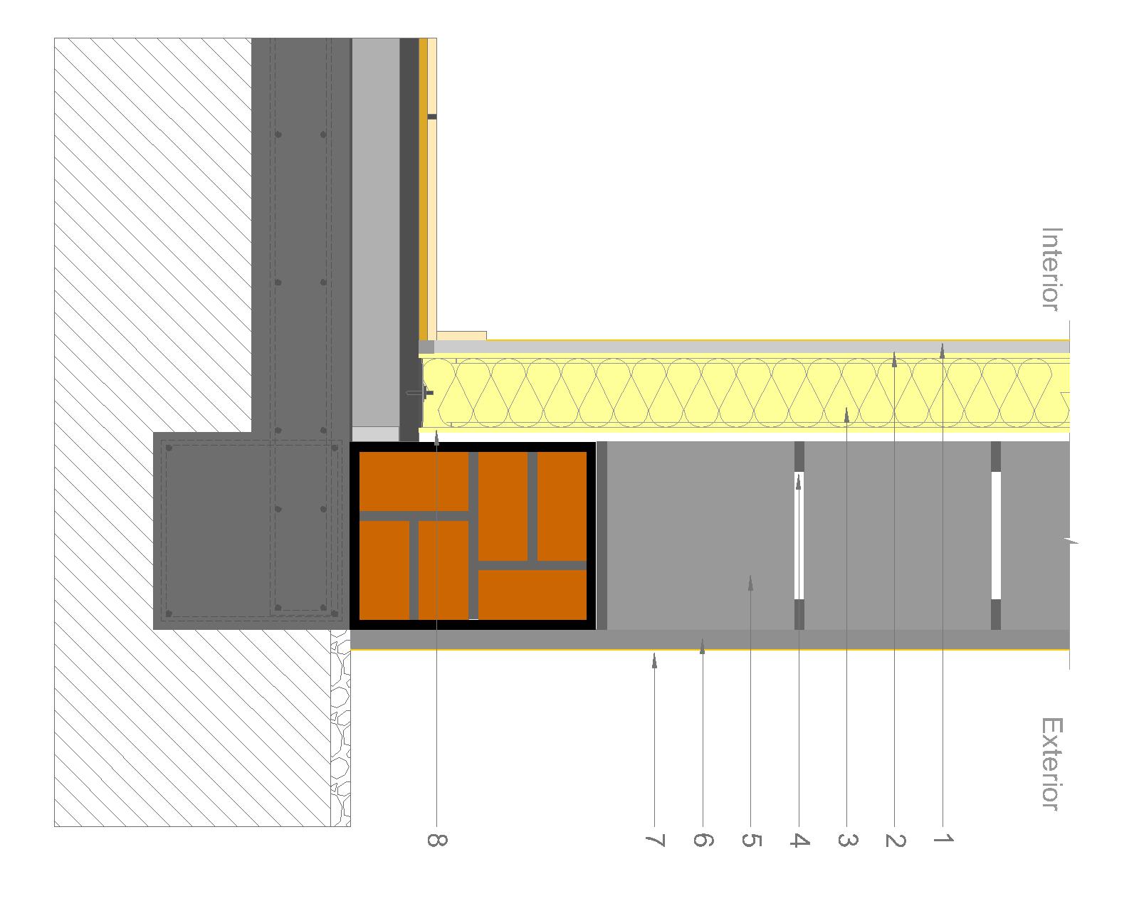 Solución Saint-Gobain | Aislamiento termoacústico en cara interior con estructura drywall placa y lana de vidrio + terminación